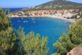 The blue sea of Ã¢â¬â¹Ã¢â¬â¹ibiza in summer and its bright colors between water and beaches in the coves